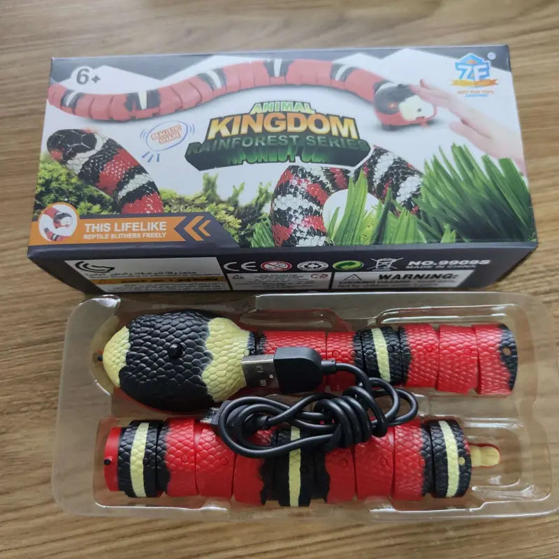 Rechargeable Interactive Snake Toy for Cats