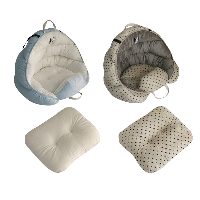 Portable Dog Car Seat & Travel Bed - 2-in-1 Safety Pet Carrier