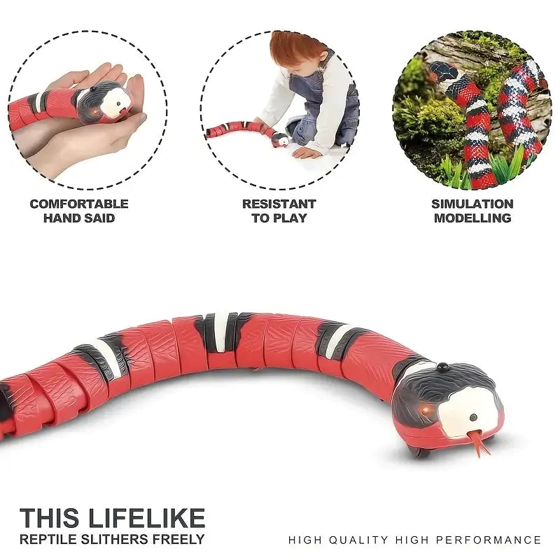 Rechargeable Interactive Snake Toy for Cats