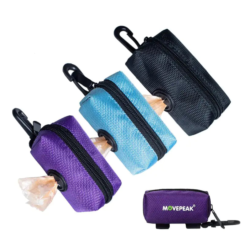 Dog Poop Bag Holder Pouch with Zipper (Bags Not Included)