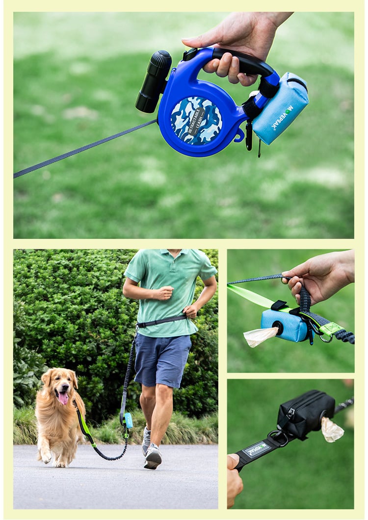 Dog Poop Bag Holder Pouch with Zipper (Bags Not Included)