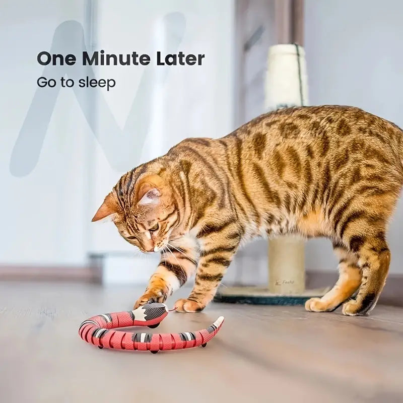 Rechargeable Interactive Snake Toy for Cats