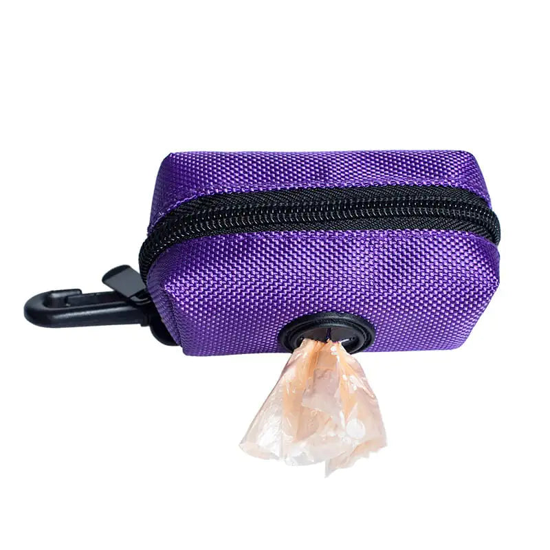 Dog Poop Bag Holder Pouch with Zipper (Bags Not Included)